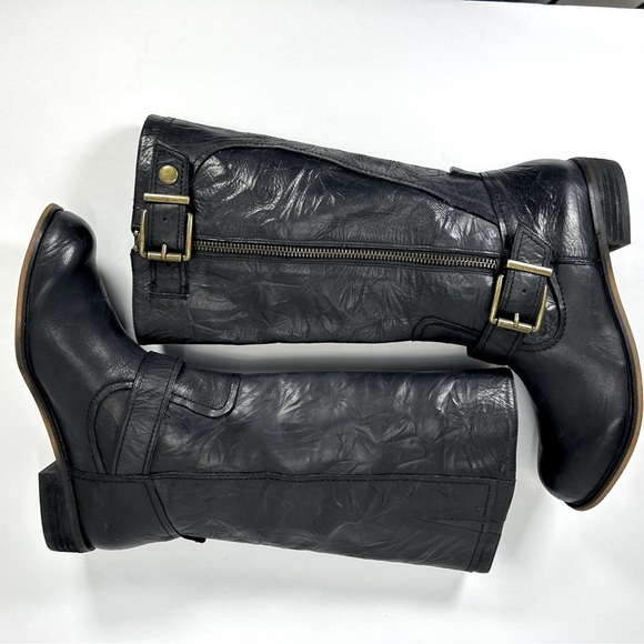 NIB Gianni Bini Ride-On Leather Boots Size 5.5 Women’s - Picture 10 of 14